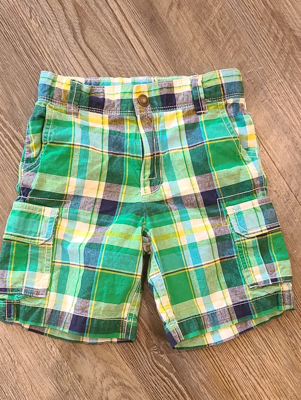 Children's Place/Carter 'Buggy Race Team' Kids Tank Top w/ Matching Plaid Shorts